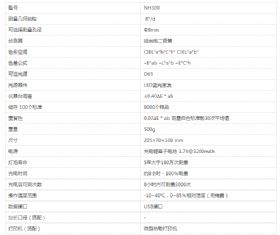 三恩驰3nh NH300色差仪技术参数